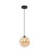 Marshall 18cm Single Pendant 1 x G9 Satin Black/Amber Plated-4