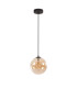 Marshall 18cm Single Pendant 1 x G9 Satin Black/Amber Plated-5