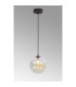 Marshall 18cm Single Pendant 1 x G9 Satin Black/Iridescent Plated-3