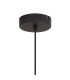 Marshall 18cm Single Pendant 1 x G9 Satin Black/Iridescent Plated-6