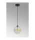 Marshall 18cm Single Pendant 1 x G9 Satin Black/Iridescent Plated-9