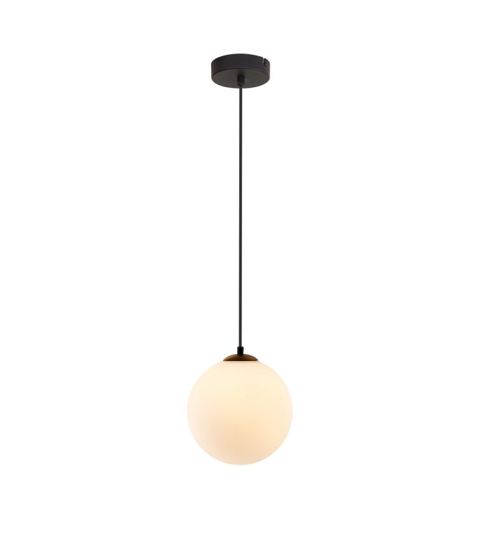 Marshall 18cm Single Pendant 1 x G9 Satin Black/Opal-4