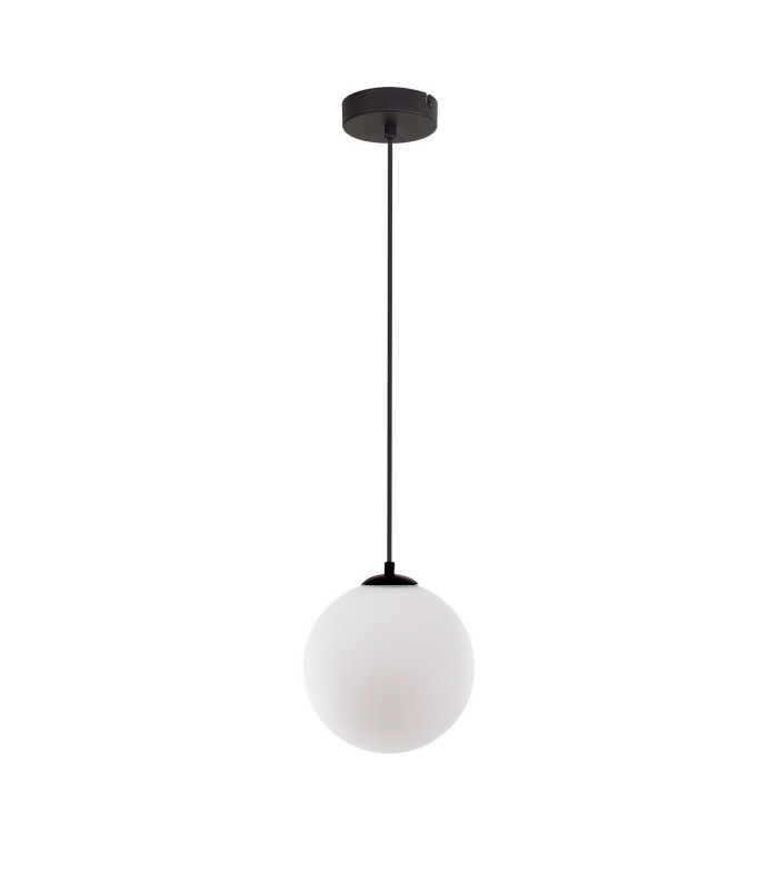 Marshall 18cm Single Pendant 1 x G9 Satin Black/Opal-5