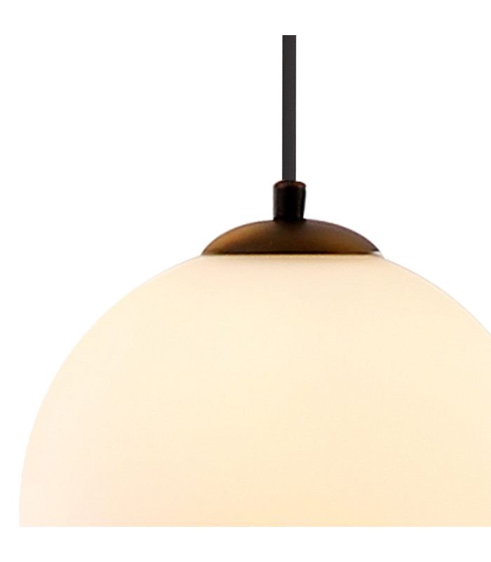 Marshall 18cm Single Pendant 1 x G9 Satin Black/Opal-7