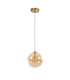 Marshall 18cm Single Pendant 1 x G9 Satin Gold/Amber Plated-5