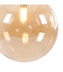 Marshall 18cm Single Pendant 1 x G9 Satin Gold/Amber Plated-8