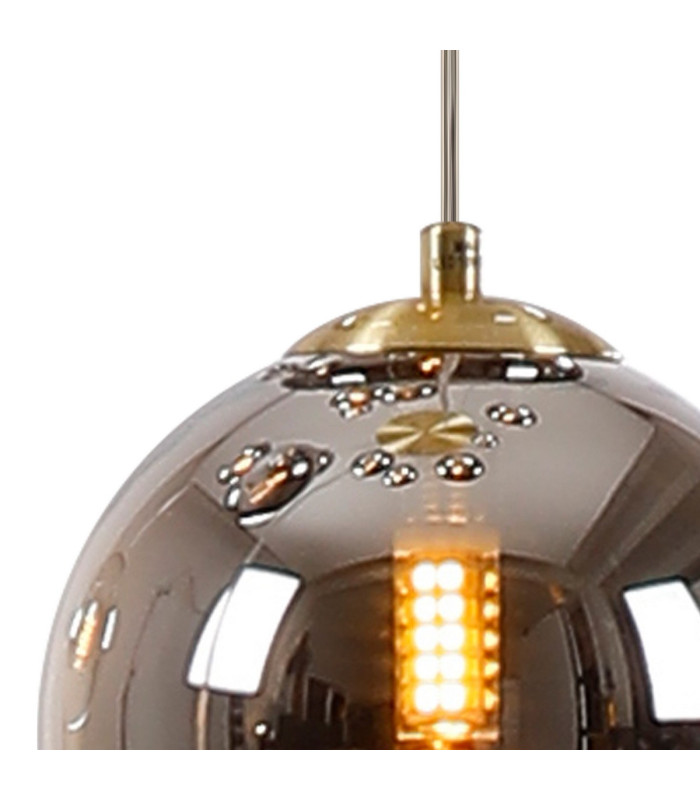 Marshall 18cm Single Pendant 1 x G9 Satin Gold/Chrome Plated-7