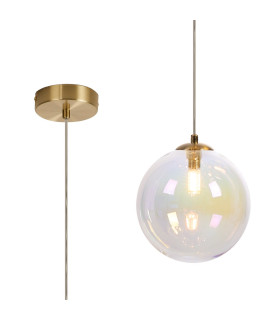 Marshall 18cm Single Pendant 1 x G9 Satin Gold/Iridescent Plated-1
