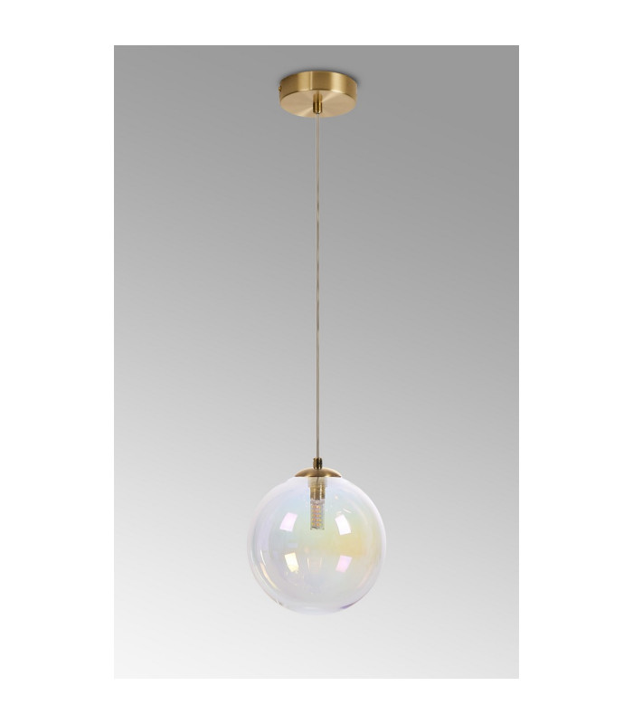 Marshall 18cm Single Pendant 1 x G9 Satin Gold/Iridescent Plated-9