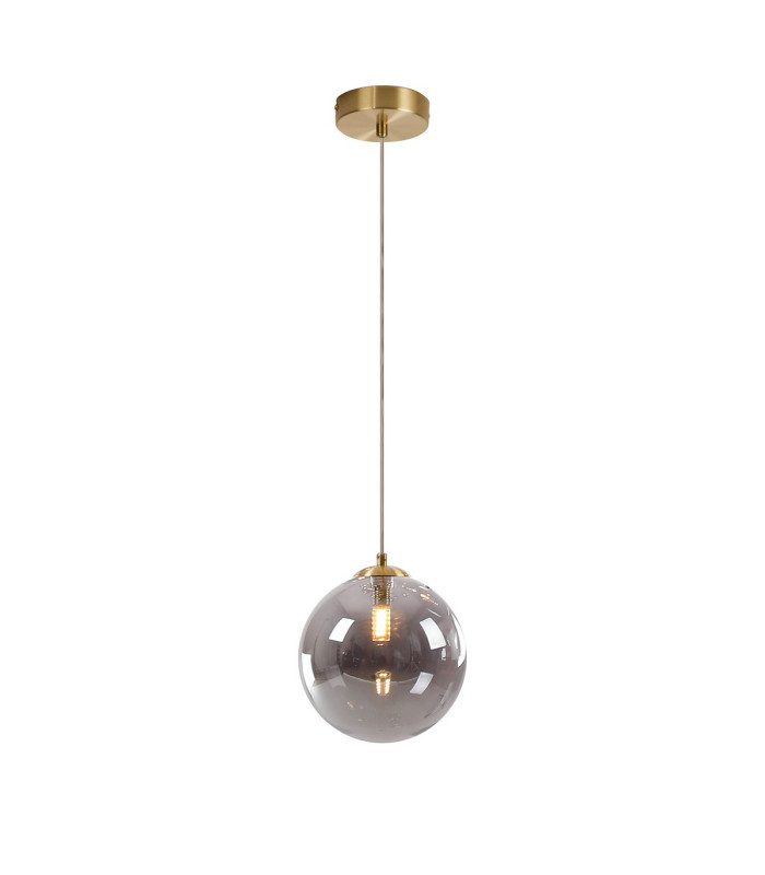 Marshall 18cm Single Pendant 1 x G9 Satin Gold/Smoke Plated-4