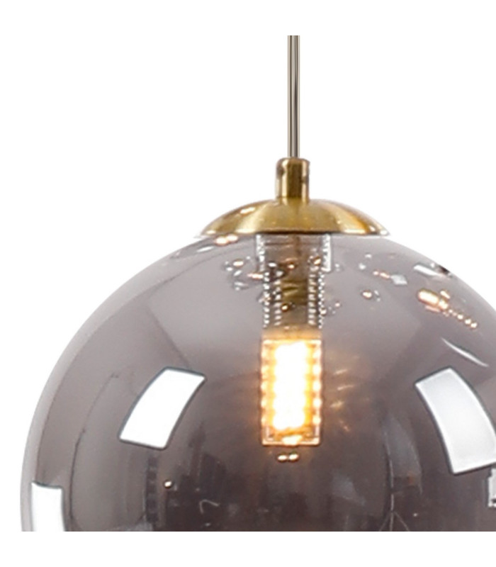 Marshall 18cm Single Pendant 1 x G9 Satin Gold/Smoke Plated-7