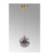 Marshall 18cm Single Pendant 1 x G9 Satin Gold/Smoke Plated-9