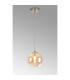 Marshall 18cm Single Pendant 1 x G9 Satin Nickel/Amber Plated-3