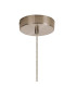 Marshall 18cm Single Pendant 1 x G9 Satin Nickel/Amber Plated-6