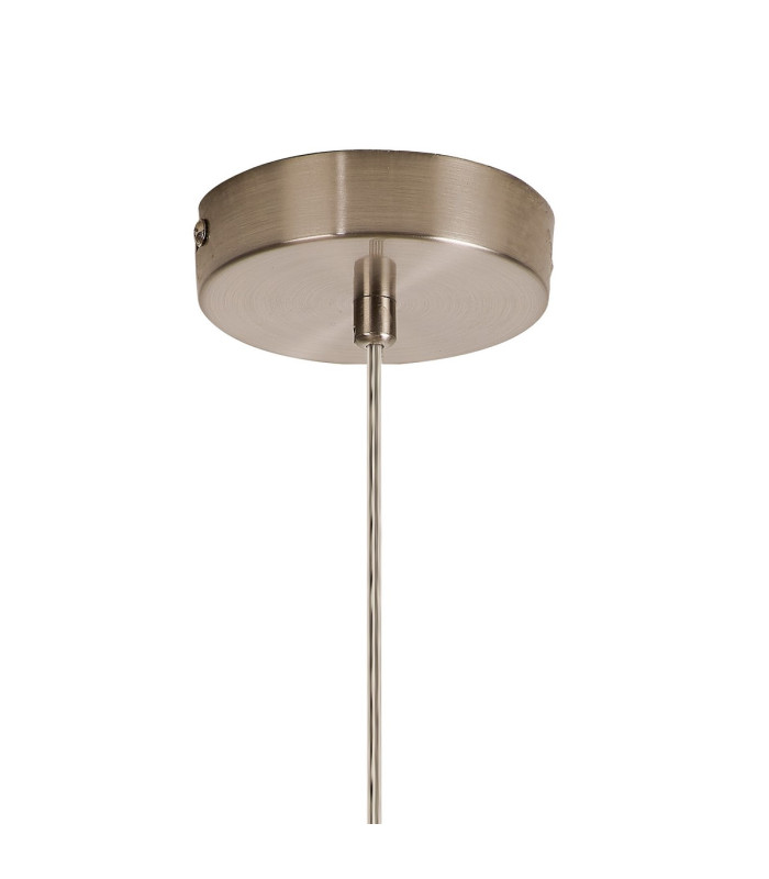 Marshall 18cm Single Pendant 1 x G9 Satin Nickel/Amber Plated-6