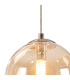Marshall 18cm Single Pendant 1 x G9 Satin Nickel/Amber Plated-7