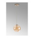 Marshall 18cm Single Pendant 1 x G9 Satin Nickel/Amber Plated-9