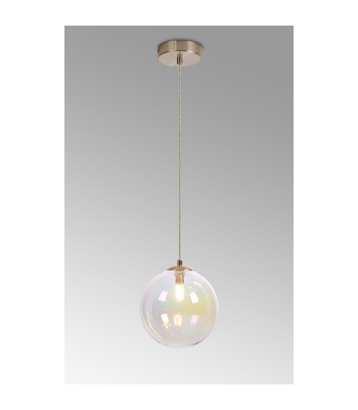Marshall 18cm Single Pendant 1 x G9 Satin Nickel/Iridescent Plated-3