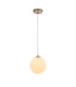 Marshall 18cm Single Pendant 1 x G9 Satin Nickel/Opal-4
