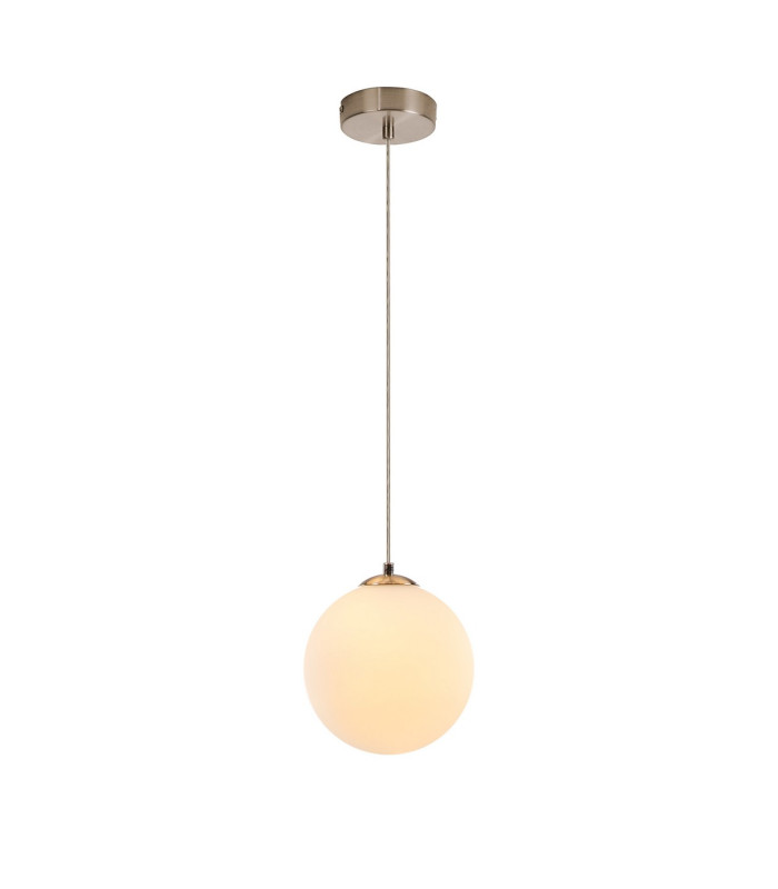 Marshall 18cm Single Pendant 1 x G9 Satin Nickel/Opal-4