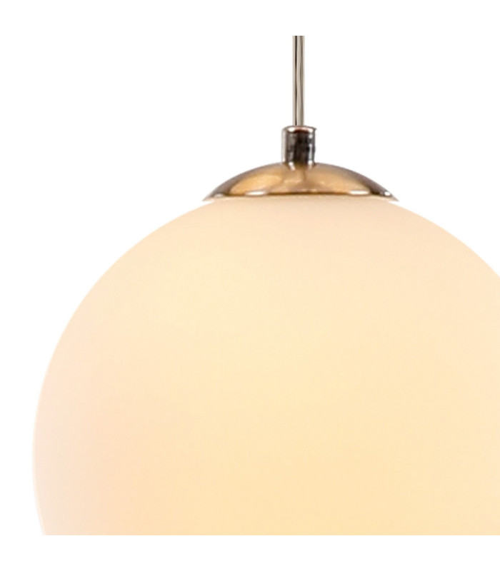 Marshall 18cm Single Pendant 1 x G9 Satin Nickel/Opal-7