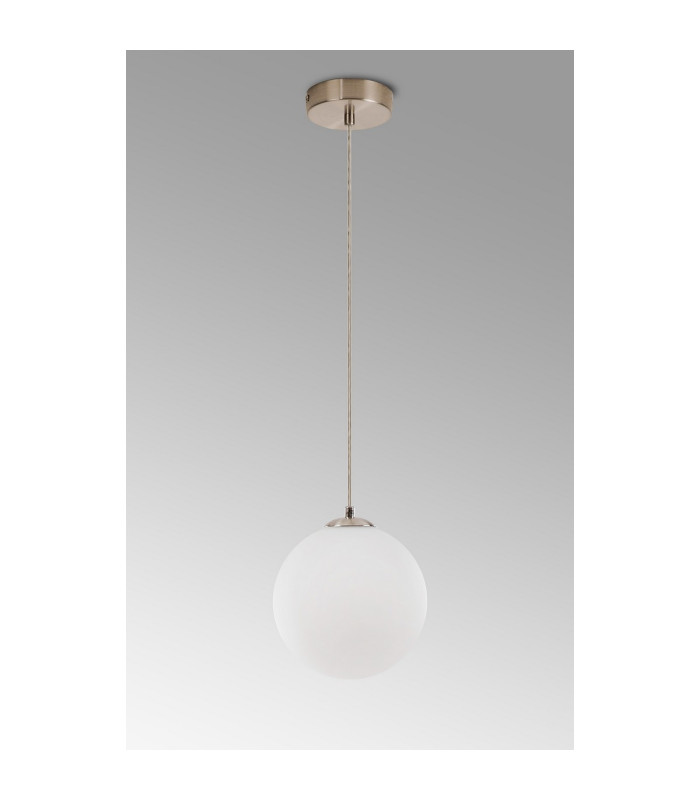 Marshall 18cm Single Pendant 1 x G9 Satin Nickel/Opal-9