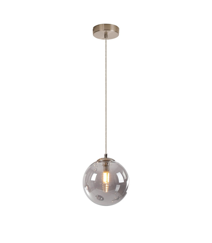 Marshall 18cm Single Pendant 1 x G9 Satin Nickel/Smoke Plated-4