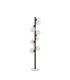 Marshall Floor Lamp 11 x G9 Satin Black Iridescent Plated Glass-1