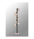 Marshall Floor Lamp 11 x G9 Satin Black Iridescent Plated Glass-3