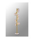 Marshall Floor Lamp 11 x G9 Satin Gold Iridescent Plated Glass-3