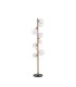 Marshall Floor Lamp 11 x G9 Satin Nickel Iridescent Plated Glass-1