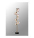 Marshall Floor Lamp 11 x G9 Satin Nickel Iridescent Plated Glass-3