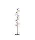 Marshall Floor Lamp 11 x G9 Satin Nickel Iridescent Plated Glass-4