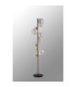 Marshall Floor Lamp 11 x G9 Satin Nickel Iridescent Plated Glass-8
