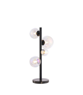 Marshall Table Lamp 4 x G9 Satin Black Iridescent Plated Glass-1