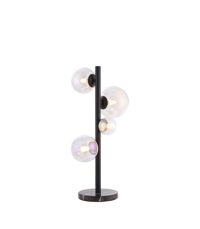 Marshall Table Lamp 4 x G9 Satin Black Iridescent Plated Glass-1