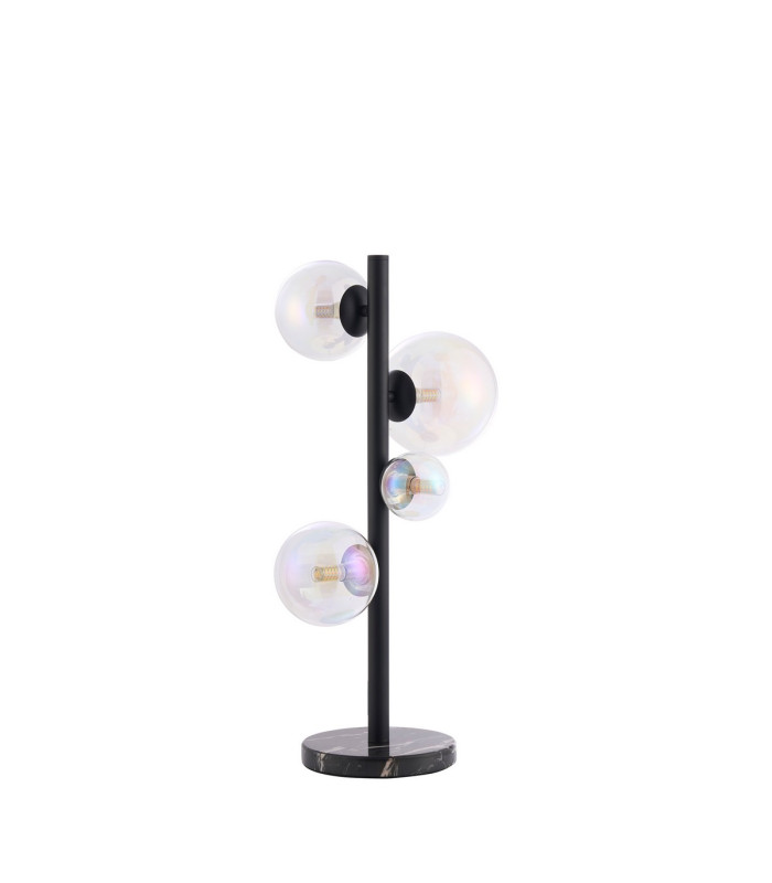 Marshall Table Lamp 4 x G9 Satin Black Iridescent Plated Glass-4