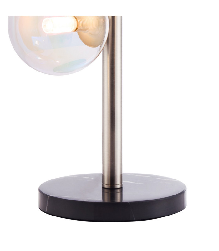 Marshall Table Lamp 4 x G9 Satin Nickel Iridescent Plated Glass-5