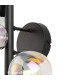 Marshall Wall Lamp 3 x G9 Satin Black Iridescent Plated Glass-5
