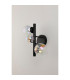Marshall Wall Lamp 3 x G9 Satin Black Iridescent Plated Glass-8