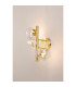 Marshall Wall Lamp 3 x G9 Satin Gold Iridescent Plated Glass-3