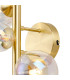 Marshall Wall Lamp 3 x G9 Satin Gold Iridescent Plated Glass-5