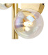 Marshall Wall Lamp 3 x G9 Satin Gold Iridescent Plated Glass-7