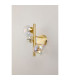 Marshall Wall Lamp 3 x G9 Satin Gold Iridescent Plated Glass-8