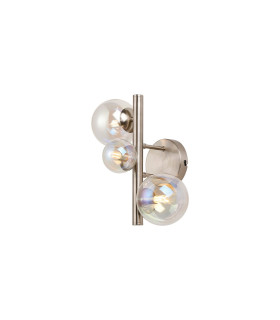 Marshall Wall Lamp 3 x G9 Satin Nickel Iridescent Plated Glass-1