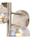Marshall Wall Lamp 3 x G9 Satin Nickel Iridescent Plated Glass-5