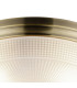 DeRuyter 34cm 2 Light E27 Flush Ceiling Light Antique Brass/Frosted Glass-7