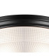 DeRuyter 34cm 2 Light E27 Flush Ceiling Light Satin Black/Frosted Glass-7