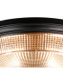 DeRuyter 34cm 2 Light E27 Flush Ceiling Light Satin Black/Smoke Glass-6