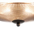 DeRuyter 34cm 2 Light E27 Flush Ceiling Light Satin Black/Smoke Glass-7